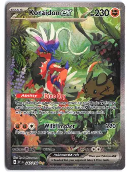 Koraidon ex 247/198 Special Illustration Rare Scarlet & Violet Pokemon - Image 1