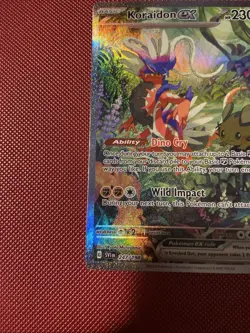 Pokemon TCG Koraidon EX Scarlet Violet Base 247/198 Special Illustration Rare - Image 4