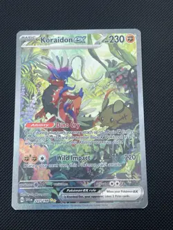 Pokemon TCG Koraidon EX Scarlet Violet Base 247/198 Special Illustration Rare - Image 1
