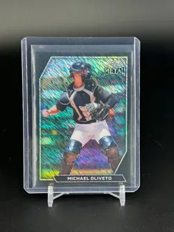 Michael Oliveto Base Black Shimmer 1/1 Pre Production Proof 2026 Leaf Metal - Image 1