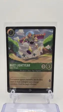 AMC Buzz Lightyear Space Ranger 57/P3 Lorcana Card Toy Story 5 Movie Promo Foil - Image 1