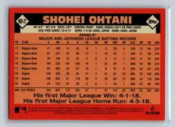 2021 Topps Baseball SHOHEI OHTANI #86B-27 NM - Image 2