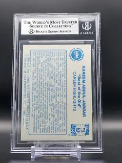 Kareem Abdul-Jabbar 1986 Star Best of the New/Old #8 BGS 9 MINT RARE HOF 🏀🐐 - Image 2
