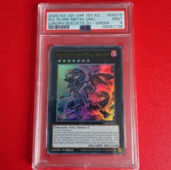 Yu-Gi-Oh TCG Red Eyes Flare Metal Dragon PSA 9 - Image 1