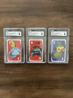 Pokemon Card Lot Of 3 Sobble, Vevusaur, And Grookey NM/MINT 8 - Image 1
