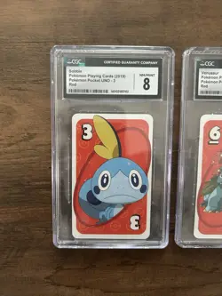 Pokemon Card Lot Of 3 Sobble, Vevusaur, And Grookey NM/MINT 8 - Image 2