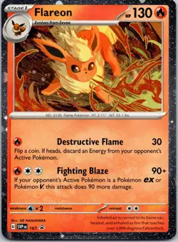 Flareon - (Cosmos Holo) Promo SV: Scarlet & Violet Promo Cards 167 NM - Image 1
