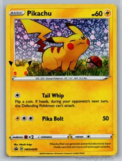 Pikachu - (General Mills) Promo Miscellaneous Cards & Products Holo SWSH039 NM - Image 1