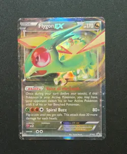 Flygon EX XY61 - XY Flygon EX Box Promo - Holo Rare - Pokemon Card 2015 - LP - Image 1