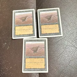 Sinkhole x3 Unlimited MTG Black Sorcery Regular EN - Image 1
