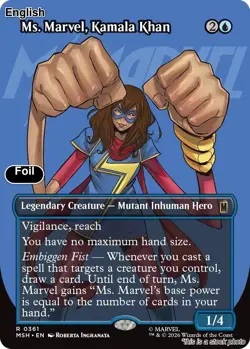 Ms. Marvel, Kamala Khan (Borderless) EN [MSH - 361] - NM [Foil] TCG MTG - Image 1