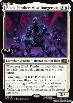 Black Panther, Most Dangerous EN [MSC - 584] - NM [Foil] TCG MTG - Image 1
