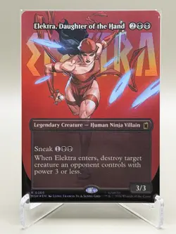 Elektra, Daughter of the Hand (Borderless) - Marvel Super Heroes (MSH) Foil - Image 1