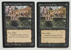Magic The Gathering MTG STONE -THROWING DEVILS Light & Dark Arabian Nights! - Image 1