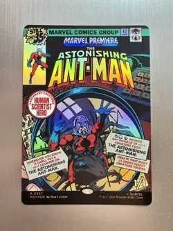 The Astonishing Ant-Man - 397 - MTG: Marvel Super Heroes - Borderless Comic FOIL - Image 1