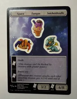 MTG Unfinity Sticker Sheet - Space / Fungus / Snickerdoodle #029 - Image 1