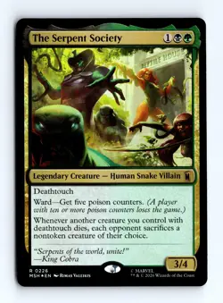The Serpent Society (Foil) 0226 (R) MTG Marvel Super Heroes (MSH) - Image 1