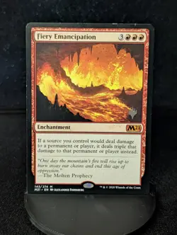 Fiery Emancipation #143 Regular Promo Pack Core Set 2021 MTG LP+-NM - Image 1