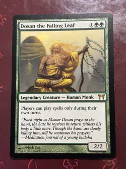 2004 MTG Magic the Gathering ~ Champ of Kamigawa ~ Dosan the Falling Leaf ~ NM - Image 1