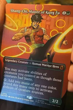 MTG Borderless Shang-Chi, Master of Kung Fu FOIL Mythic Marvel Super Heroes Mint - Image 2