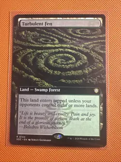 Turbulent Fen Extended Art R 103 - MTG Secrets of Strixhaven - Image 1