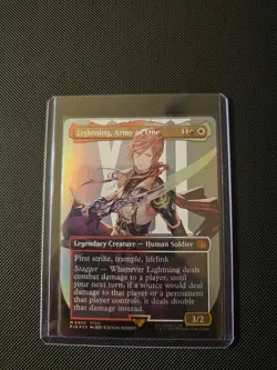 Lightning, Army of One (0400) (Borderless) Final Fantasy Foil - Image 1