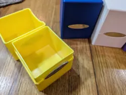 Ultra Pro Satin Cube Deck Boxes Lot Of 5 Purple, Yellow, Green, White Blue - Image 5