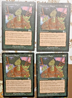 Magic The Gathering Urza's Legacy Engineered Plague X4 MP - Image 1