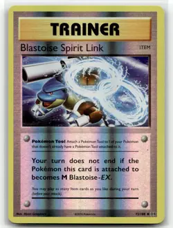 Blastoise Spirit Link 73/108 Uncommon Evolutions Pokemon Reverse Holo LP - Image 1