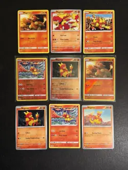 9 Magmar Pokemon Card Collection SM SWSH SV Reverse Holo PTCG A3 - Image 1