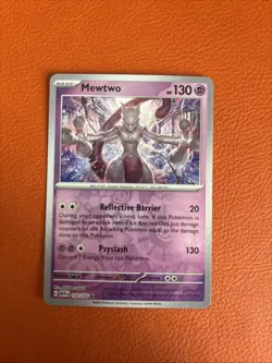 Pokemon TCG Mewtwo #150 S&V 151 Reverse Holo Mint Condition Rare - Image 1