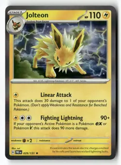 Jolteon 029/131 Holo Rare Prismatic Evolutions Pokemon Holo Near Mint - Image 1