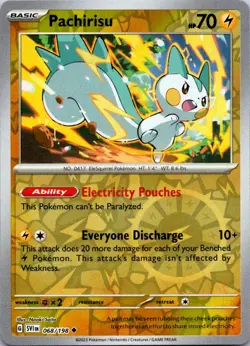 PACHIRISU 068/198 UC SCARLET & VIOLET REVERSE HOLO - Image 1