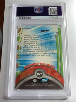2000 Topps Pokemon TV #HV7 Misty Foil Animation Series 3 PSA 7 Near Mint - Image 2