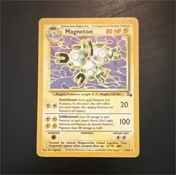 Magneton 11/62 Fossil Holo Rare Unlimited 1999 Wizards of the Coast English - Image 1