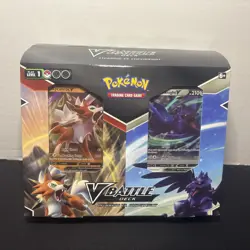 Pokemon TCG V Battle Deck Lycanroc vs. Corviknight Double Deck Bundle New Sealed 820650809576 - Image 1