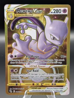 Pokemon Mewtwo VSTART Holo TCG Secret Rare 086/078 - Image 1