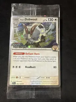 Pokemon Journey Together Hop’s Dubwool 136/159 BEST BUY PROMO EXCLUSIVE SEALED - Image 1