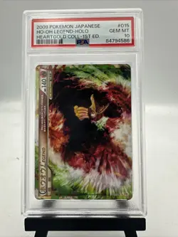 2009 POKEMON JPN HEARTGOLD COLL 1ST ED #015 HO-OH LEGEND-HOLO PSA 10 - Image 1