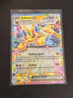 Pokemon TCG Jolteon ex Sv: Prismatic Evolutions 030/131 Holo Double Rare - Image 1