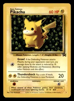 Pikachu 1 Promo Wizards Black Star Promos Pokemon Lightly Played - Image 1