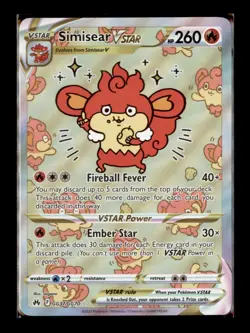 Simisear VSTAR - Pokemon Crown Zenith: Galarian Gallery GG37/GG70 - Image 1