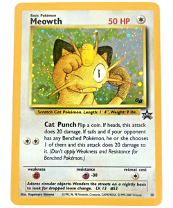 Pokemon WoTC - Meowth - Game Boy Black Star Promo - Holo LP - 10 - Image 1