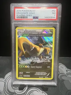 Pokemon Roaring Skies Dragonite 52/108 XY PSA 7 2015 - Image 1