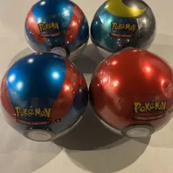 Lot of 4 Pokemon Pokeball Tins - E25 New Factory Sealed NEW 🔥 - Image 1
