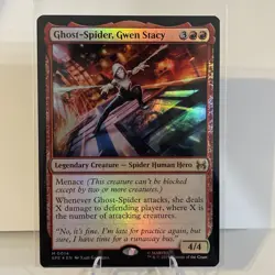 MTG Marvel Spiderman Ghost Spider Gwen Stacey Foil 0014 Rare - Image 1