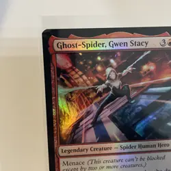 MTG Marvel Spiderman Ghost Spider Gwen Stacey Foil 0014 Rare - Image 3