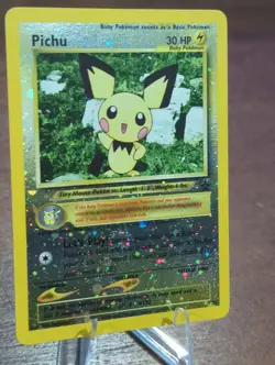 Vintage Pokemon Pichu 35/53 Wotc Promo Reverse Holo - Image 3