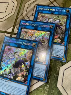 Yugioh AROMASERAPHY JASMINE Secret Rare Play Set BLTR-EN093 - Image 1