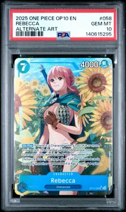 Rebecca 058 Alternate Art One Piece Op10-royal Blood One Piece PSA 10 - Image 1